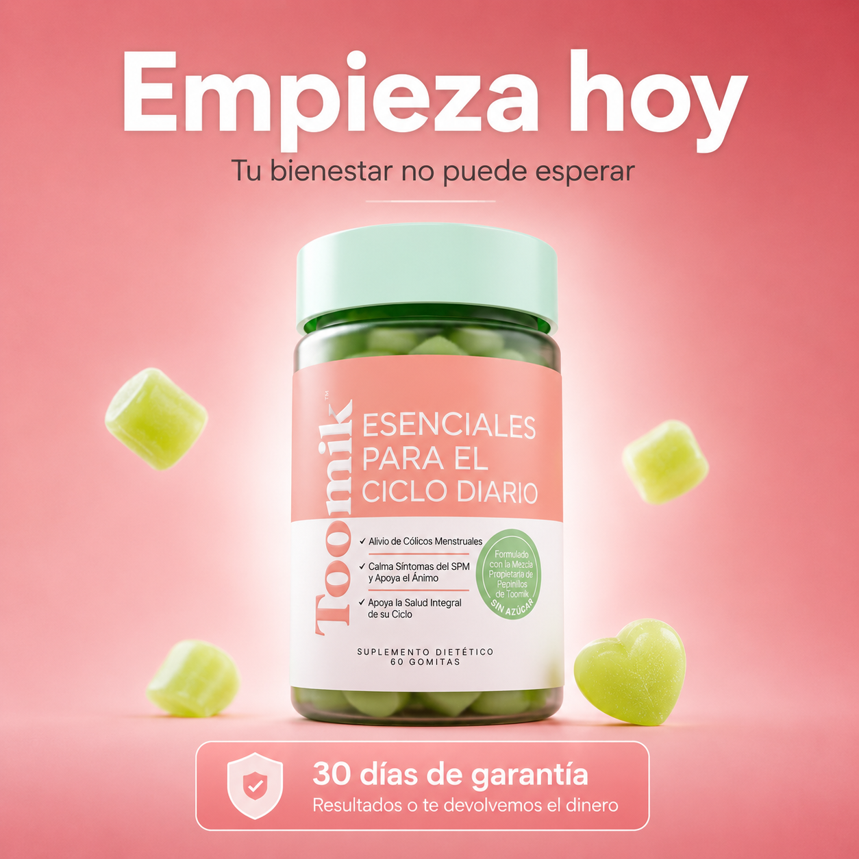 Toomik™ Gomitas para el bienestar del ciclo menstrual