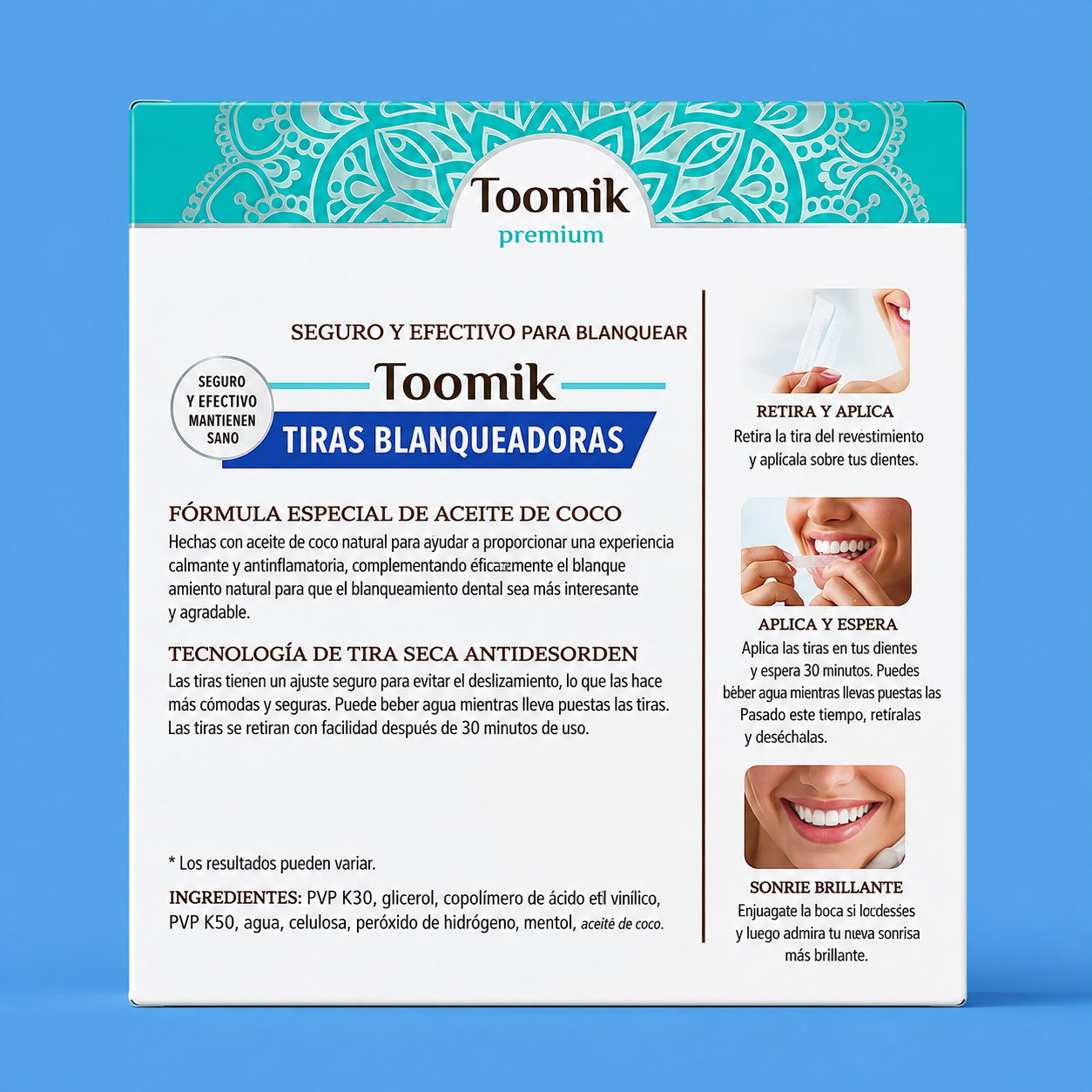Toomik™ - Tiras Blanqueadoras de coco