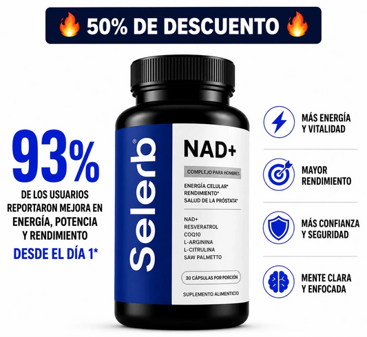 Selerb NAD+ | Suplemento Masculino 12 en 1