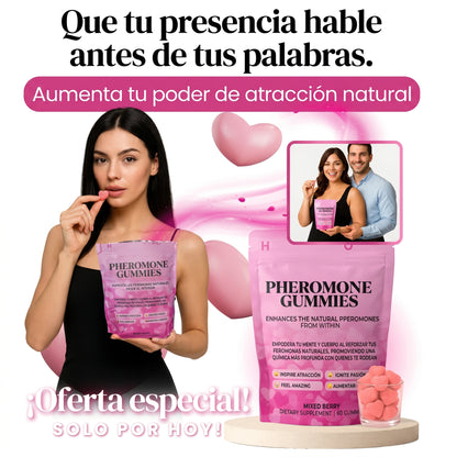 Gomitas con Feromonas - Siéntete más Atractiva, Segura y Deseada